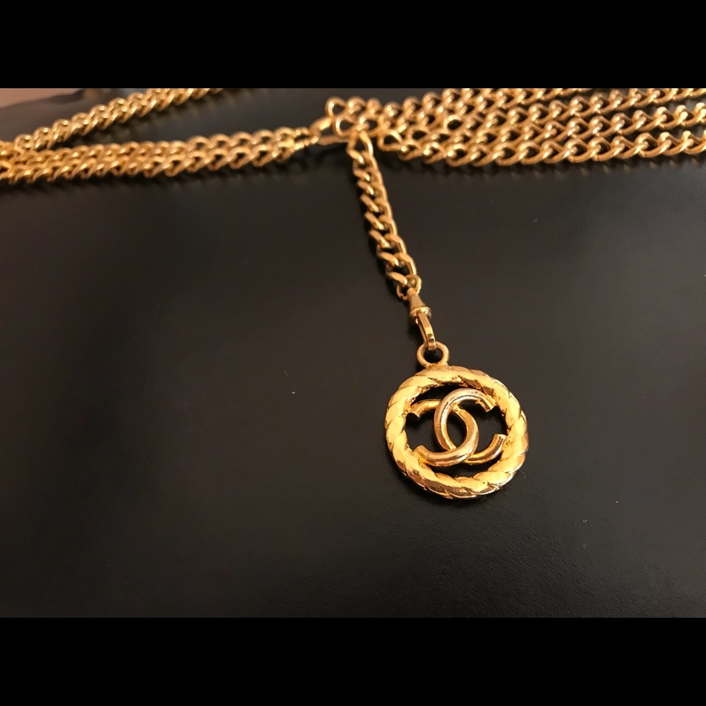 Chanel Gilded Metal Chain Belt